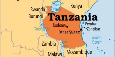 Карта на дар Ес Салам, Танзания
