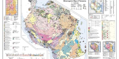 Геология и минерални картата на Танзания