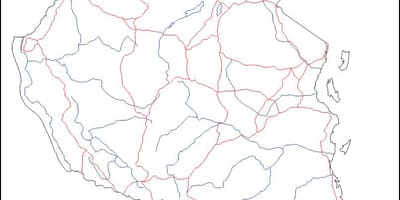 Празна картата на Танзания