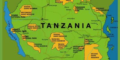 На картата На Танзания